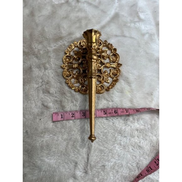 Homco one candle wall sconce made in USA - Picture 3 of 7